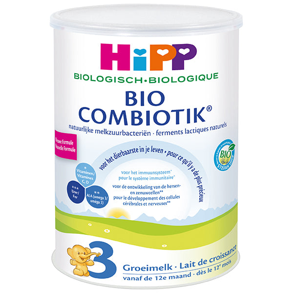 HiPP Dutch Stage 3 Organic Bio Combiotic Growth Milk Formula, 12 cans
