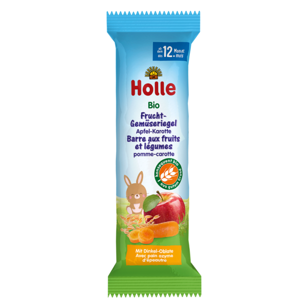 Holle Organic Apple and Carrot Fruit Bars From 12 months on