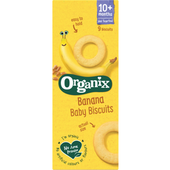 New Organix Banana Baby Biscuits 10+months  54g